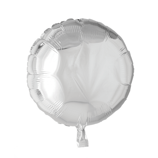 Folieballon Rund SØLV 46 cm