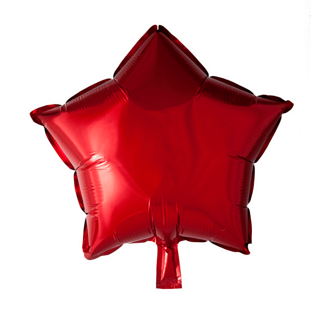 Folieballon Stjerne RØD 46 cm