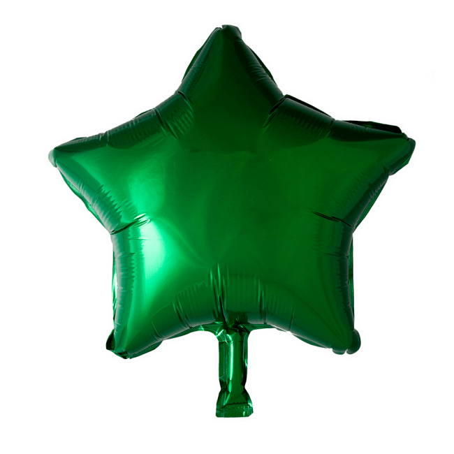 Folieballon Stjerne GRØN 46 cm