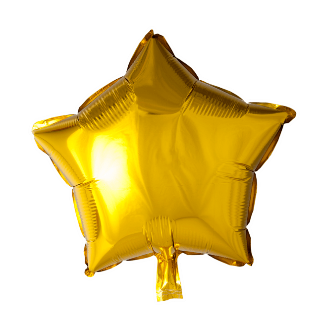 Folieballon Stjerne GULD 46 cm