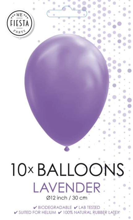 Balloner i Lavendel 10 stk