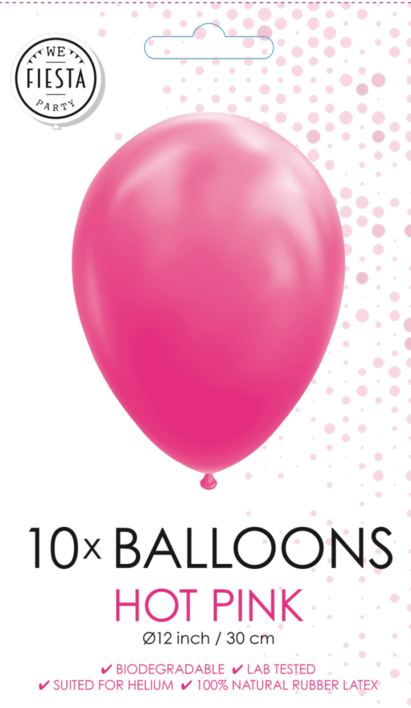 Balloner i Hot Pink 10 stk