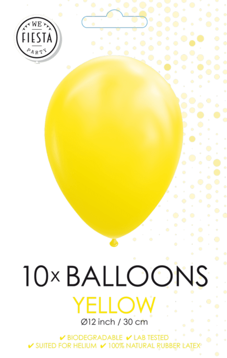 Balloner i Gul 10 stk
