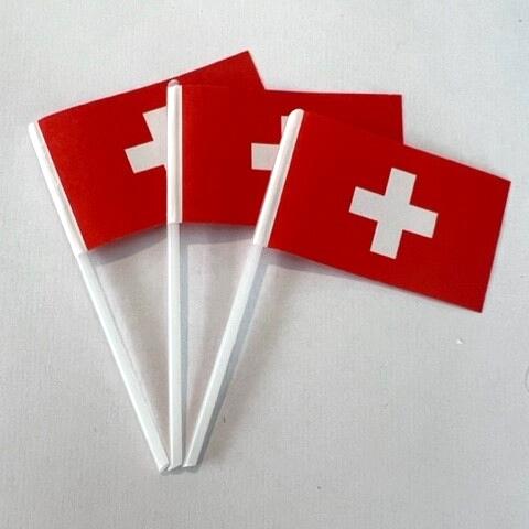 Kageflag Schweiz 10 stk
