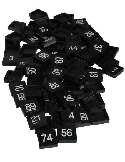 Træknumre 1-90 i plast
