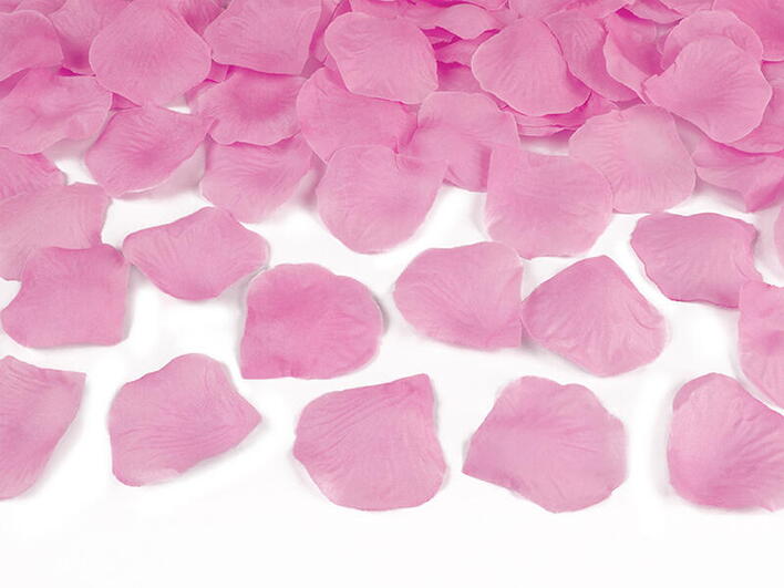 Konfettikanon med lyserøde Rosenblade
