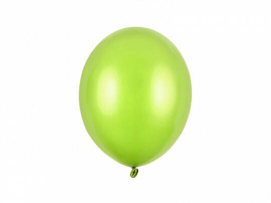 Ballon Metallic Limegrøn, 10 stk