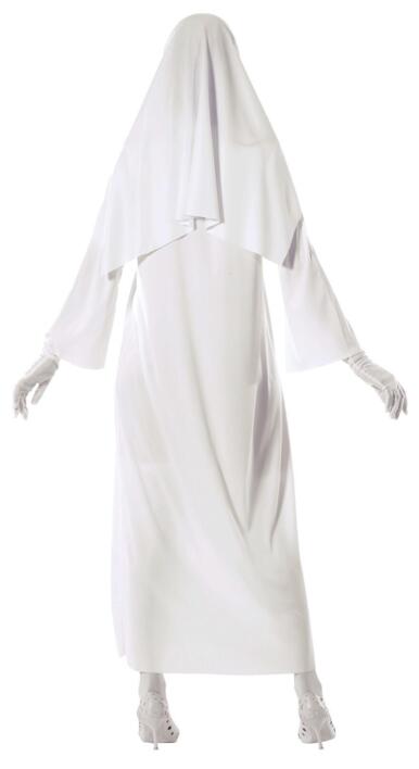 Den Hvide Dame - Spøgelses Nonne kostume
