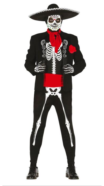 Mexicansk skelet kostume