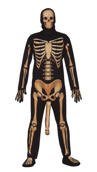 Skelet Kostume med penis