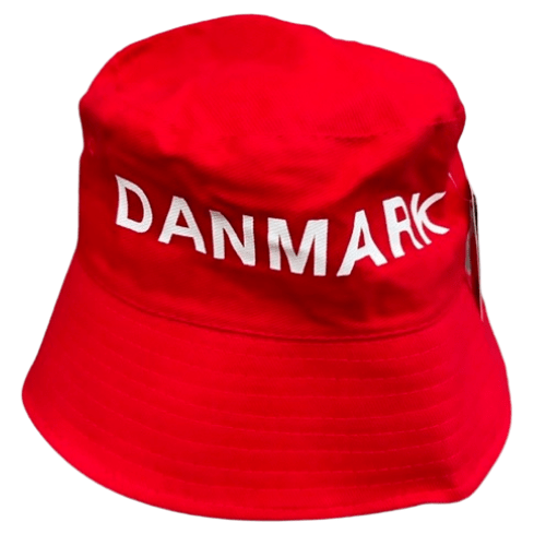 Danmark bøllehat i rød