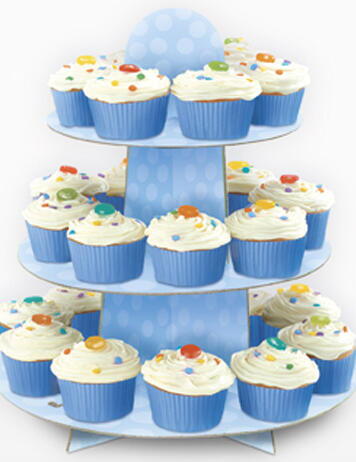 Cupcake Stativ blå