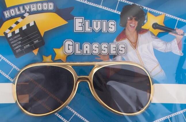 Elvis brille i guld
