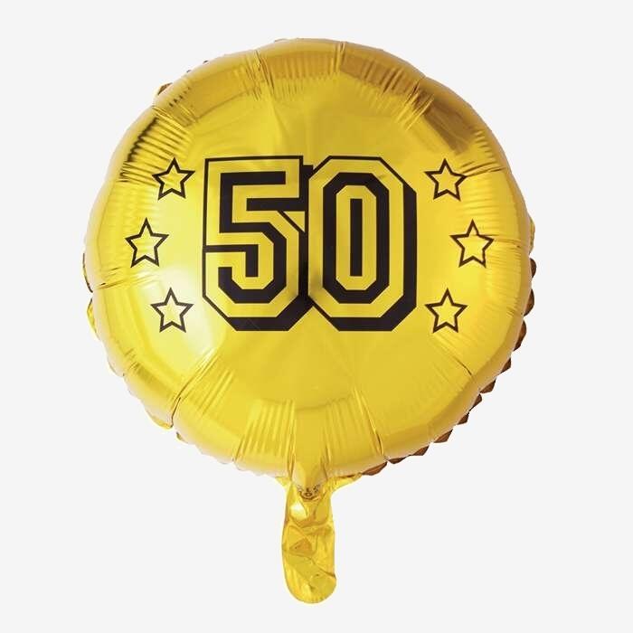 Folie Ballon 50 Guld