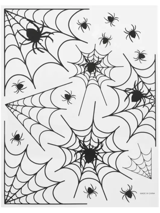 Edderkopper, vindue stickers