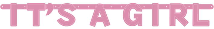 IT'S A GIRL banner 1,22 m