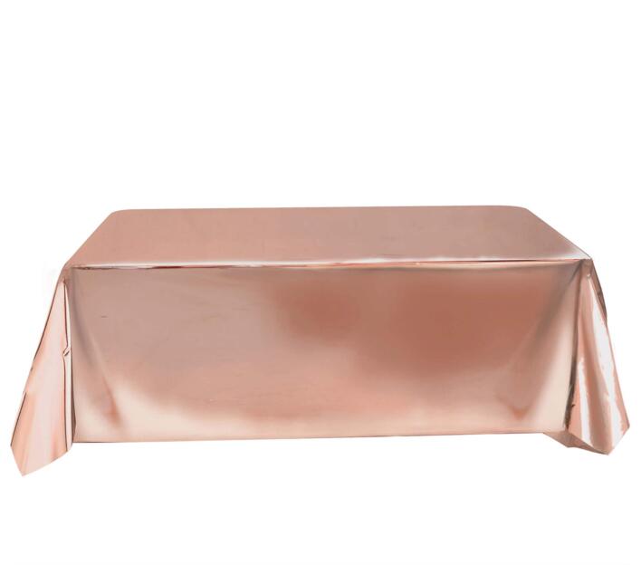 Plast dug i metallisk rose gold