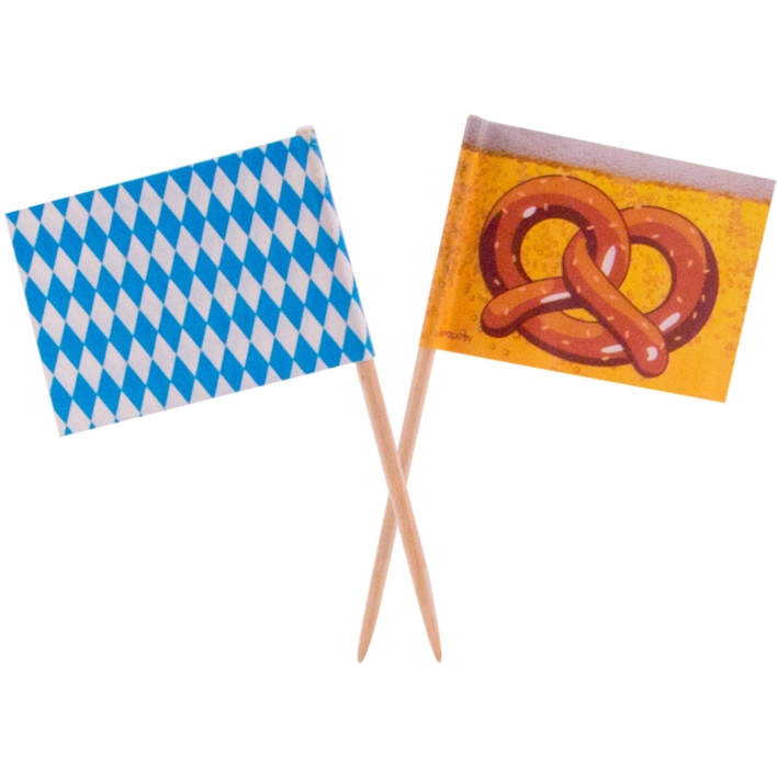 Oktoberfest kageflag 50 stk