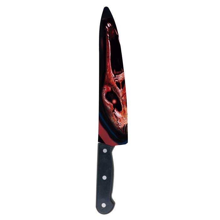 Blodig kniv til halloween - 37cm