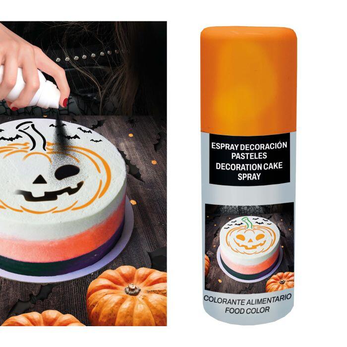 Halloween kagepynt spray - orange - 100ml