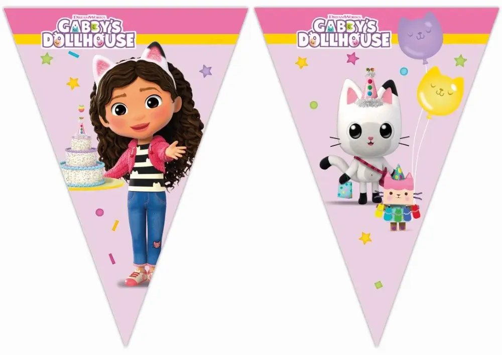 Gabby's dukkehus - Flagbanner