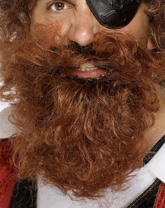 Pirat skæg Brun