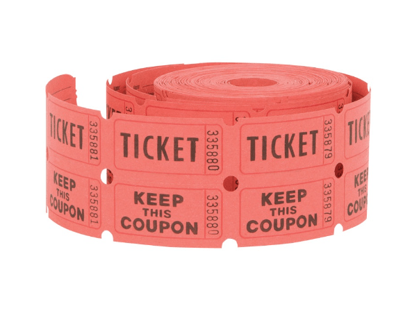 Billet rulle, 500 numre