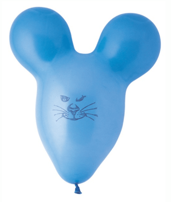 Museansigt - Latexballon 15 stk.