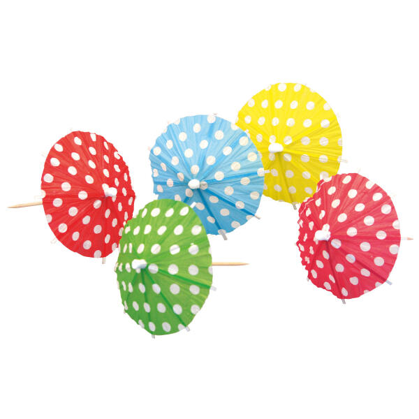 Drinksparasoller polkadot
