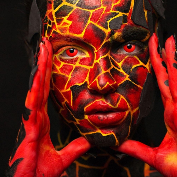 1dags linser rød - Devil eyes