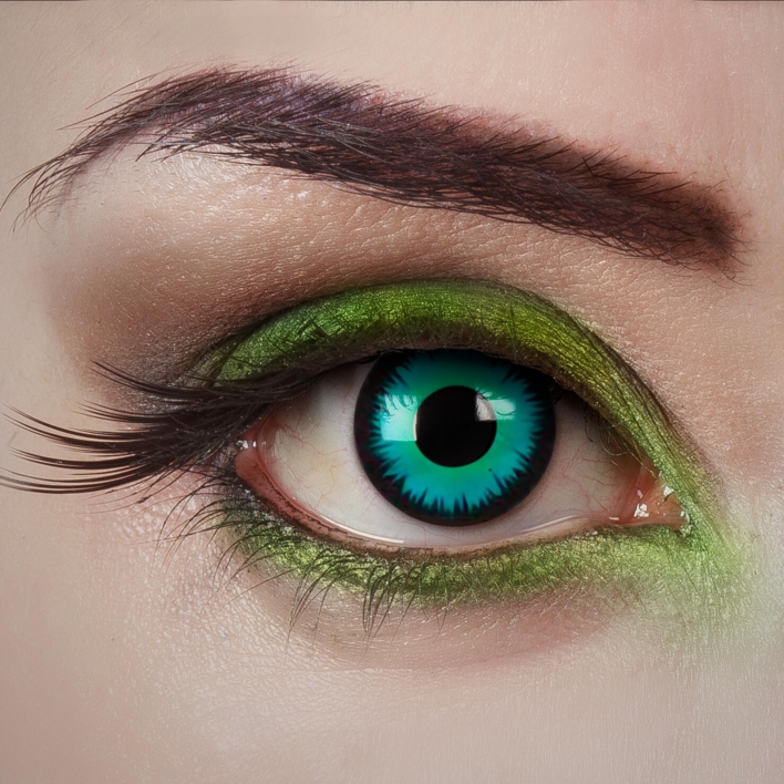 1dags linser blå/grønne - Poison witch