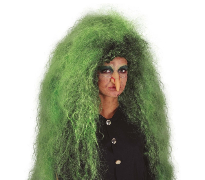Paryk til Heks - Lang, Grøn