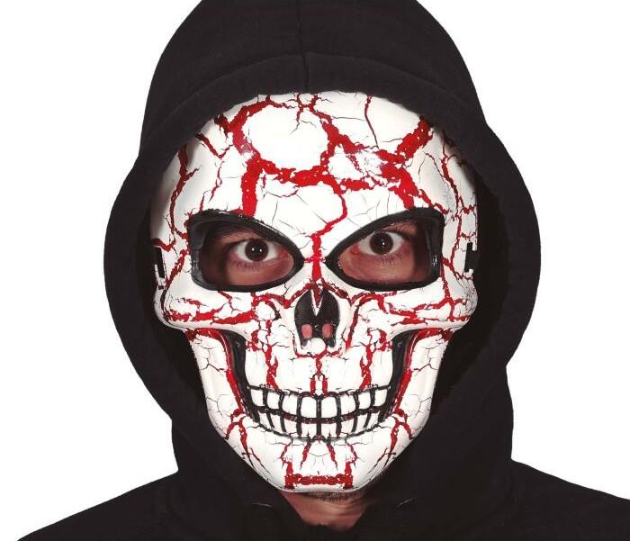 Blodig skelet maske - PVC