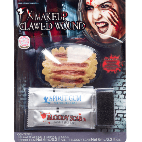 Sår sæt i latex - clawed wound