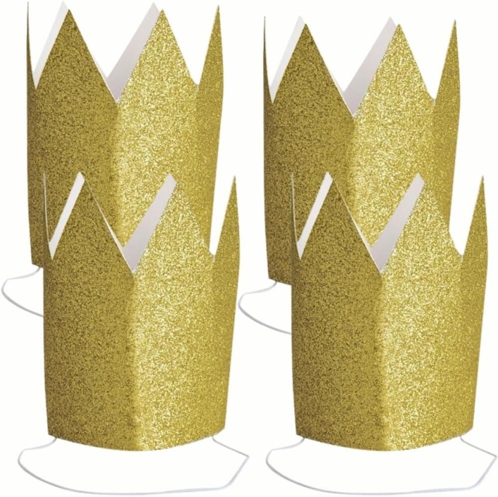 Prinsessekroner i glitter karton