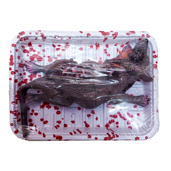 Blodig rotte i bakke