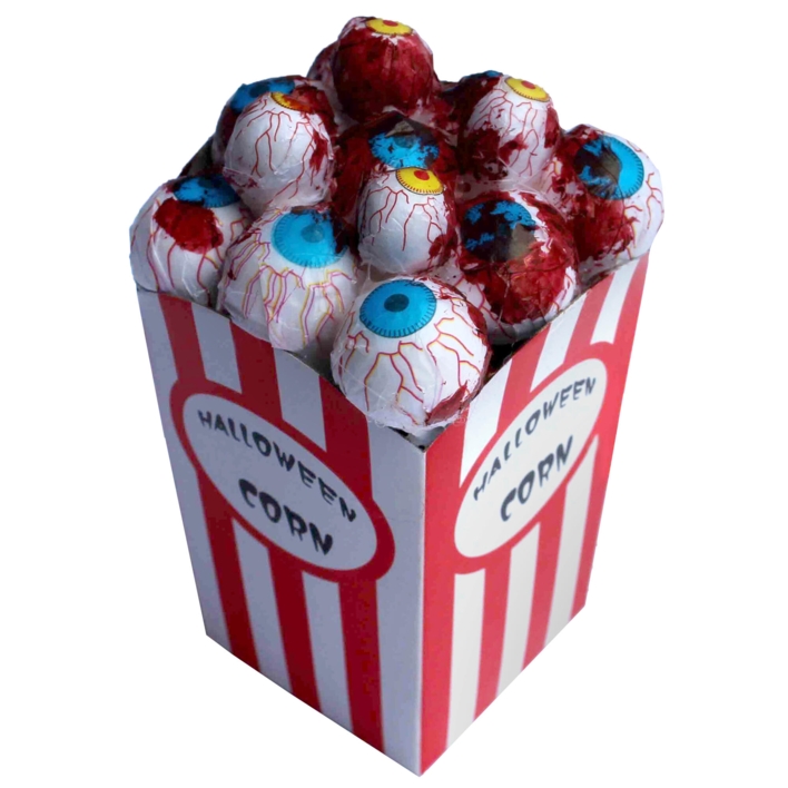 Øjenæbler i popcornbæger