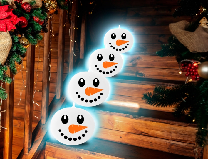 Juleballoner - Snemand - LED