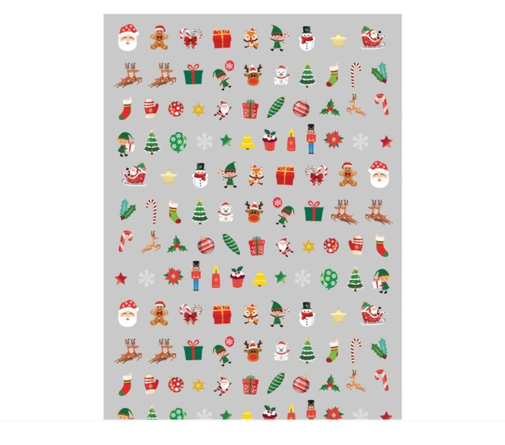 Negle stickers - Julemand - Juletema