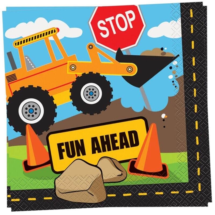 Gravemaskine tema servietter