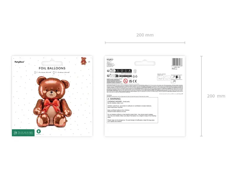 Foliebamse i brun XL