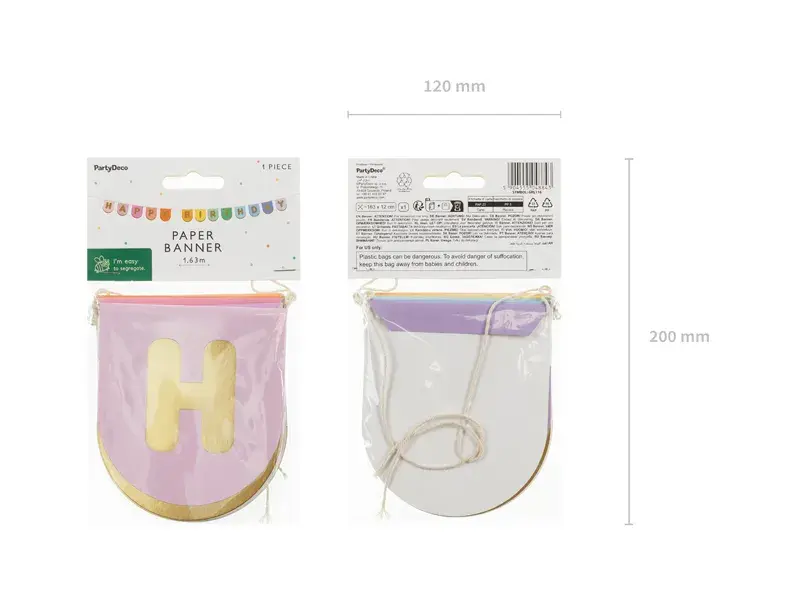 Happy Birthday guirlande - multi