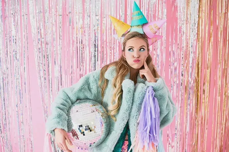 Partyhatte pastel Happy Birthday