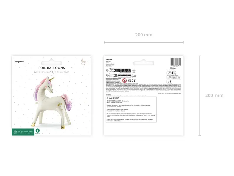 Enhjørning folieballon XL