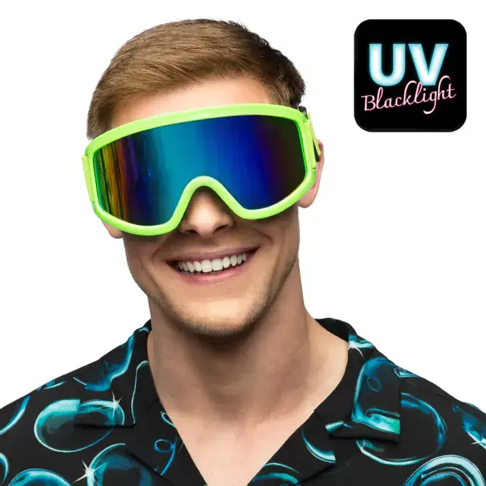 Skibrille i neon farve