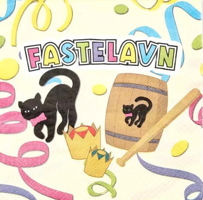 Fastelavn servietter 16 stk.