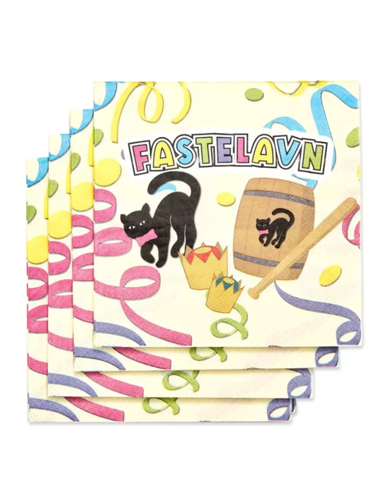 Fastelavn servietter 16 stk.