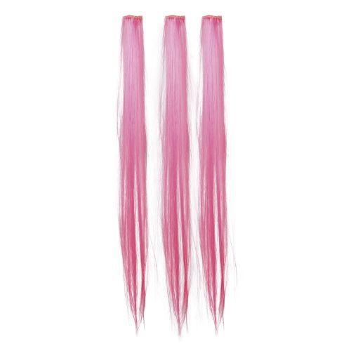 Hårextensions i neon pink
