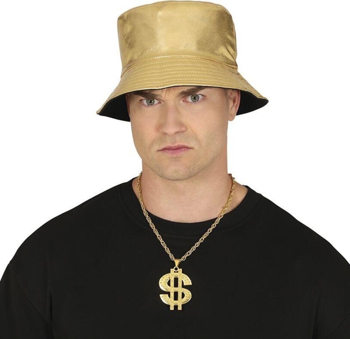 Dollar halskæde i guldmetal