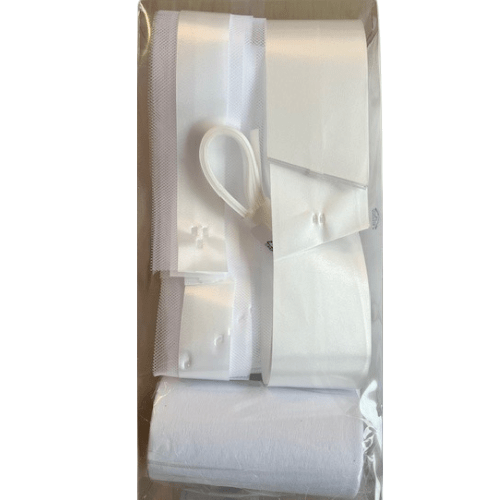 Bil dekorationssæt i hvid